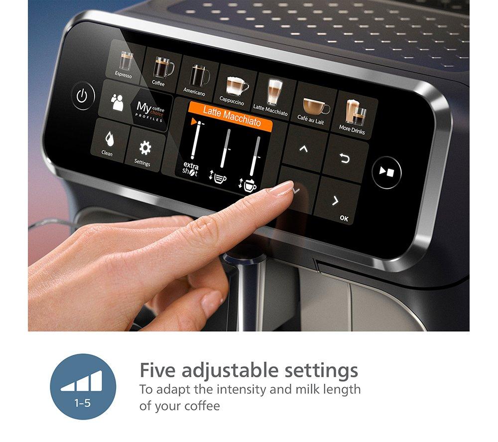 PHILIPS LatteGo EP5446/70 Bean to Cup Coffee Machine - Black image number 8 of 14