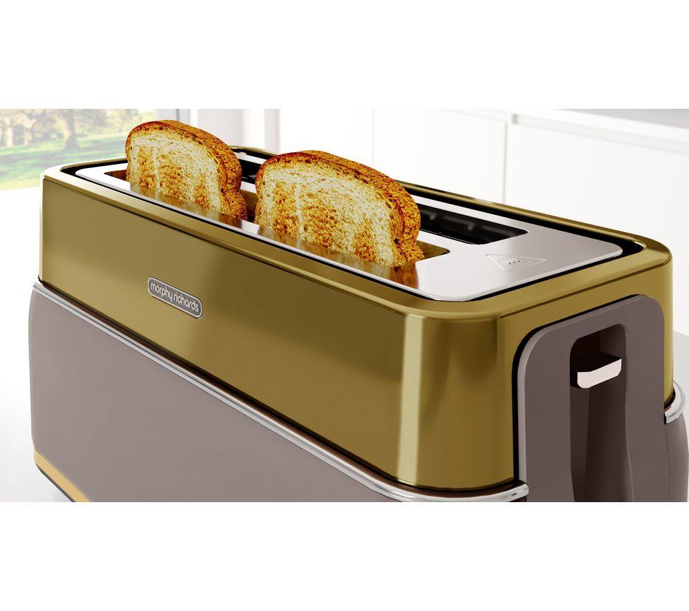 MORPHY RICHARDS Signature Opulent 245743 4 Slice Toaster Gold