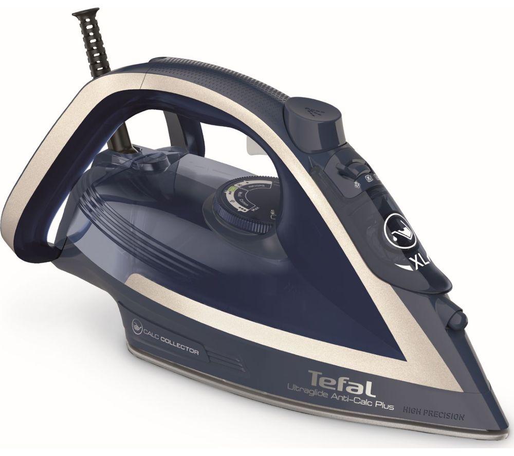 Image of TEFAL Ultraglide Anti-Scale Plus FV5874G0 Steam Iron - Blue & Silver