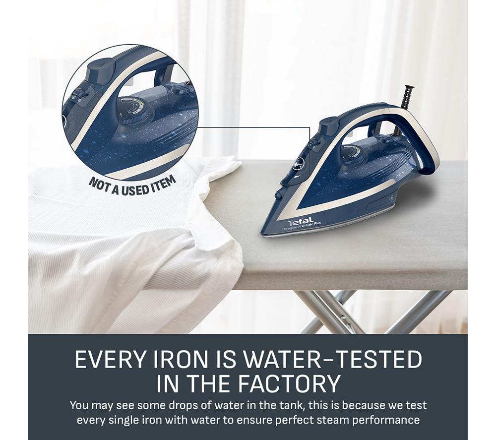 TEFAL Ultraglide Anti-Scale Plus FV5874G0 Steam Iron - Blue & Silver image number 9 of 10