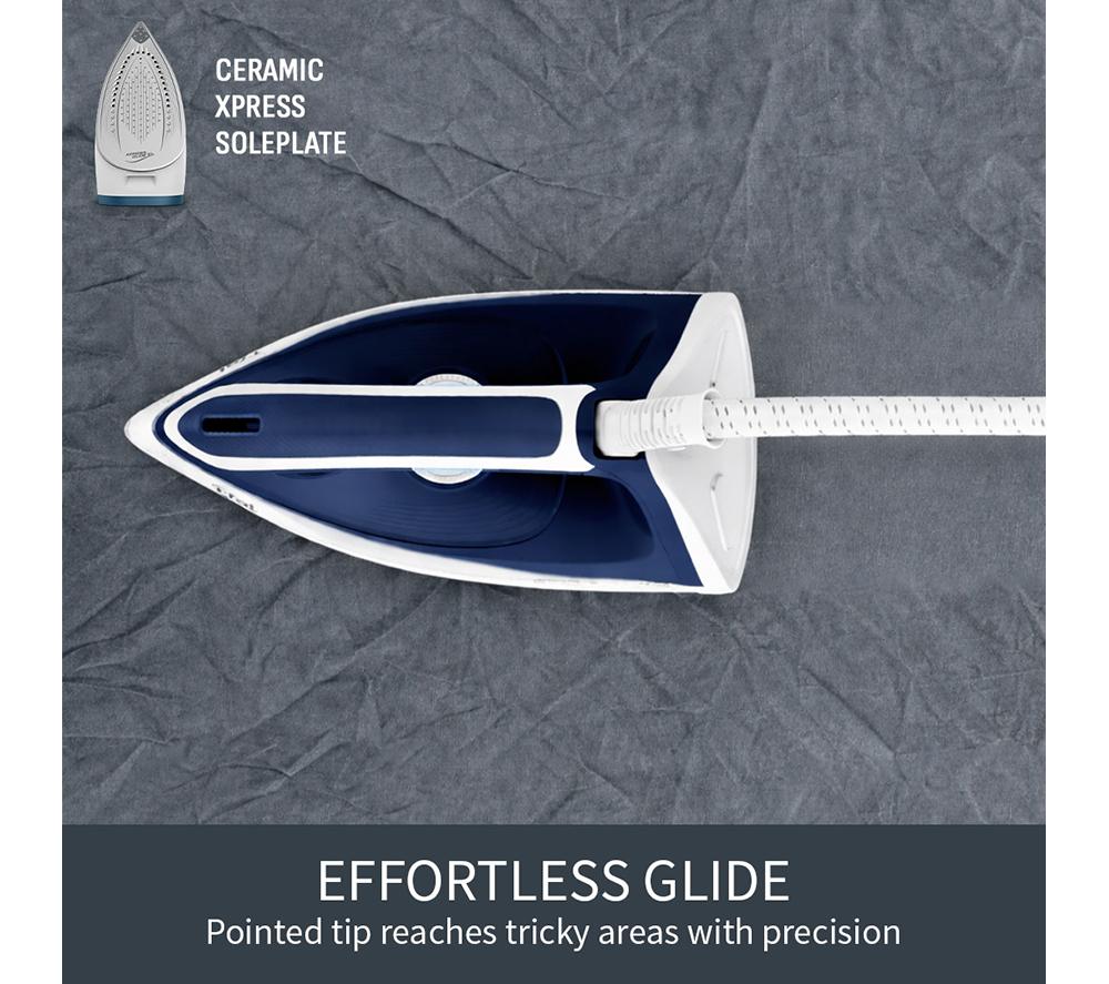 TEFAL Express Essential SV6116 Steam Generator Iron - White & Blue image number 6 of 11