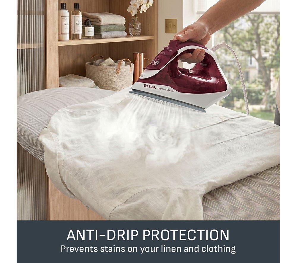 TEFAL Express Steam FV2869 Steam Iron - White & Red image number 6 of 11