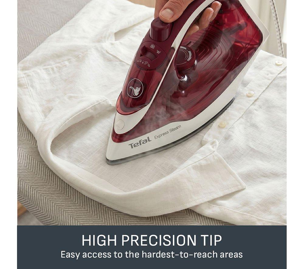 TEFAL Express Steam FV2869 Steam Iron - White & Red image number 7 of 11