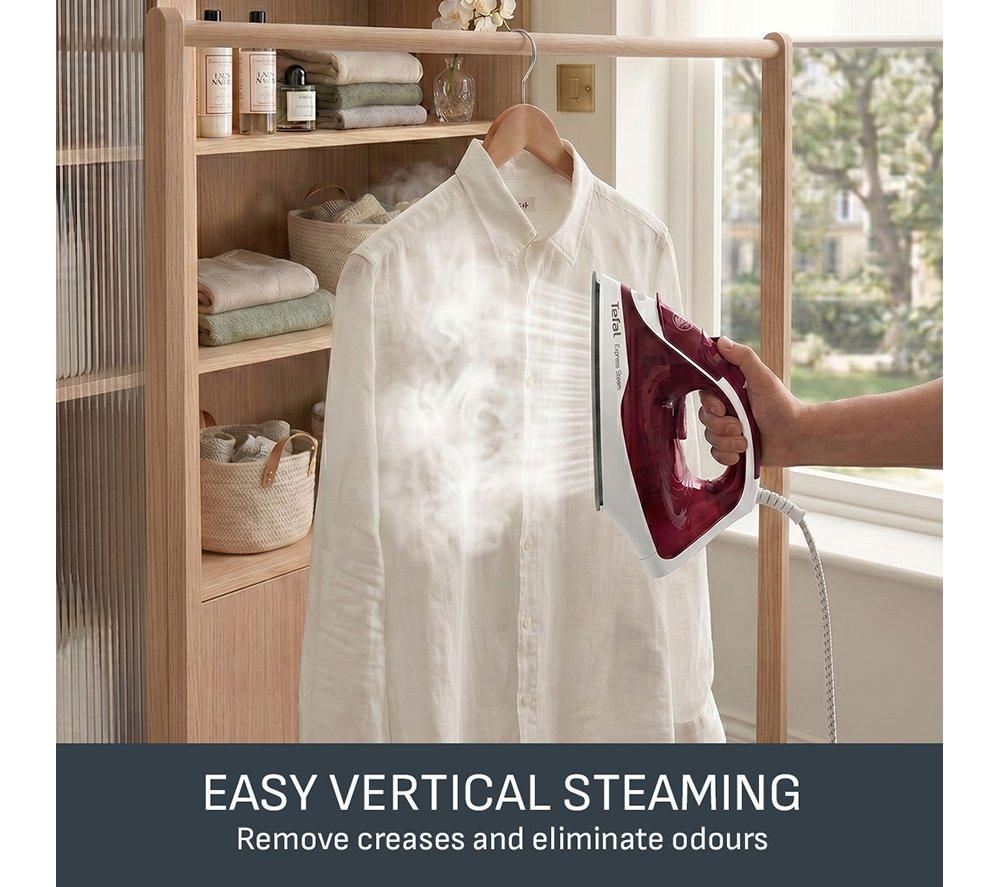 TEFAL Express Steam FV2869 Steam Iron - White & Red image number 8 of 11