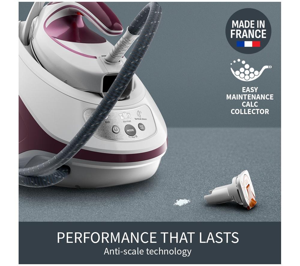 TEFAL Express Protect SV9201 Steam Generator Iron - White & Burgundy image number 8 of 11