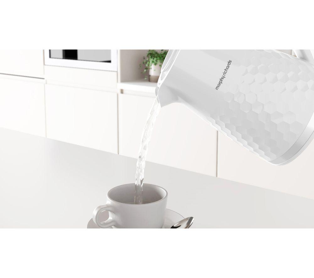 Morphy richards kettle outlet white