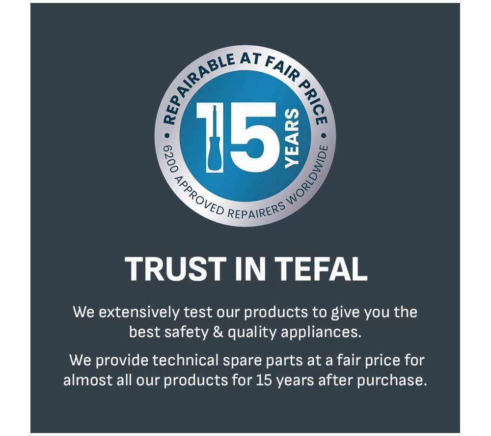TEFAL Express Essential SV6110 Steam Generator Iron - White & Red image number 9 of 9