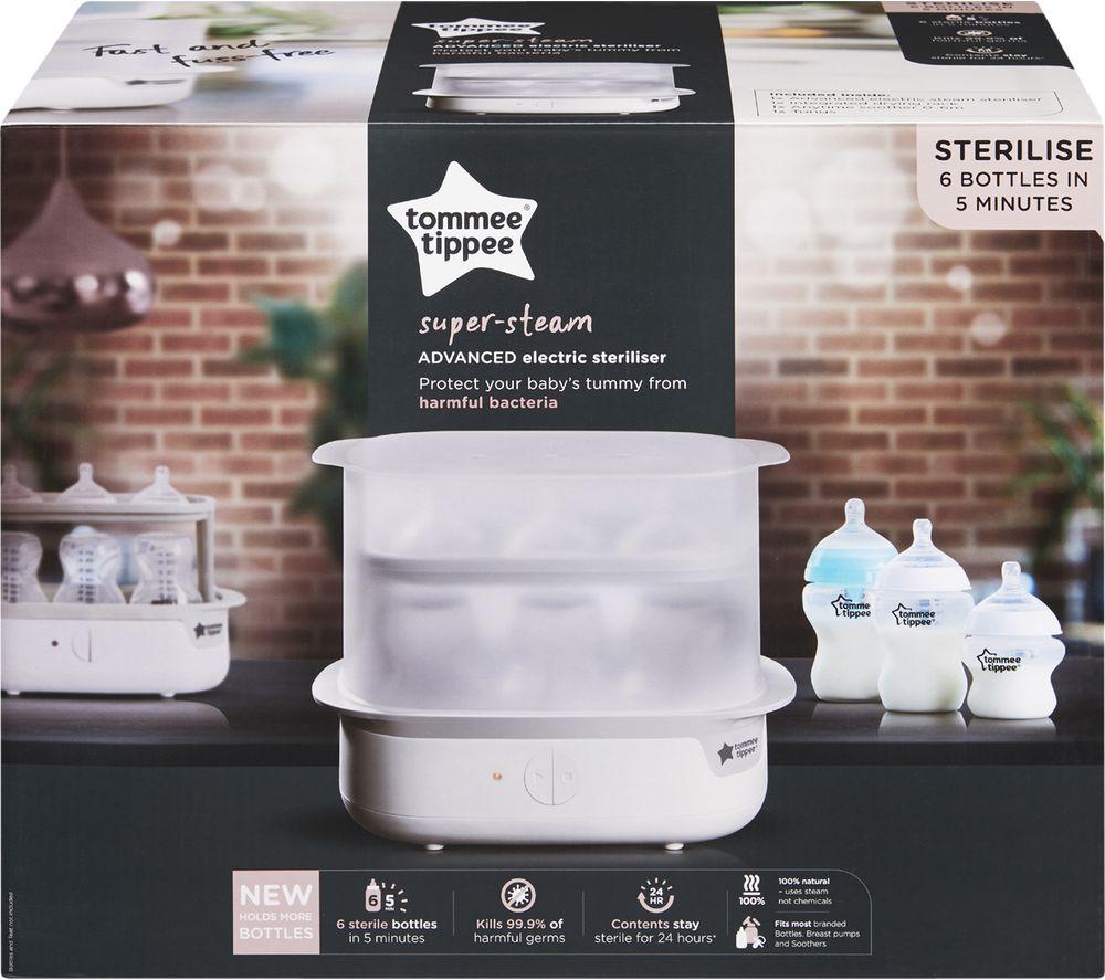 TOMMEE TIPPEE 423221 Super-steam Advanced Electric Bottle Steriliser - White image number 2 of 4