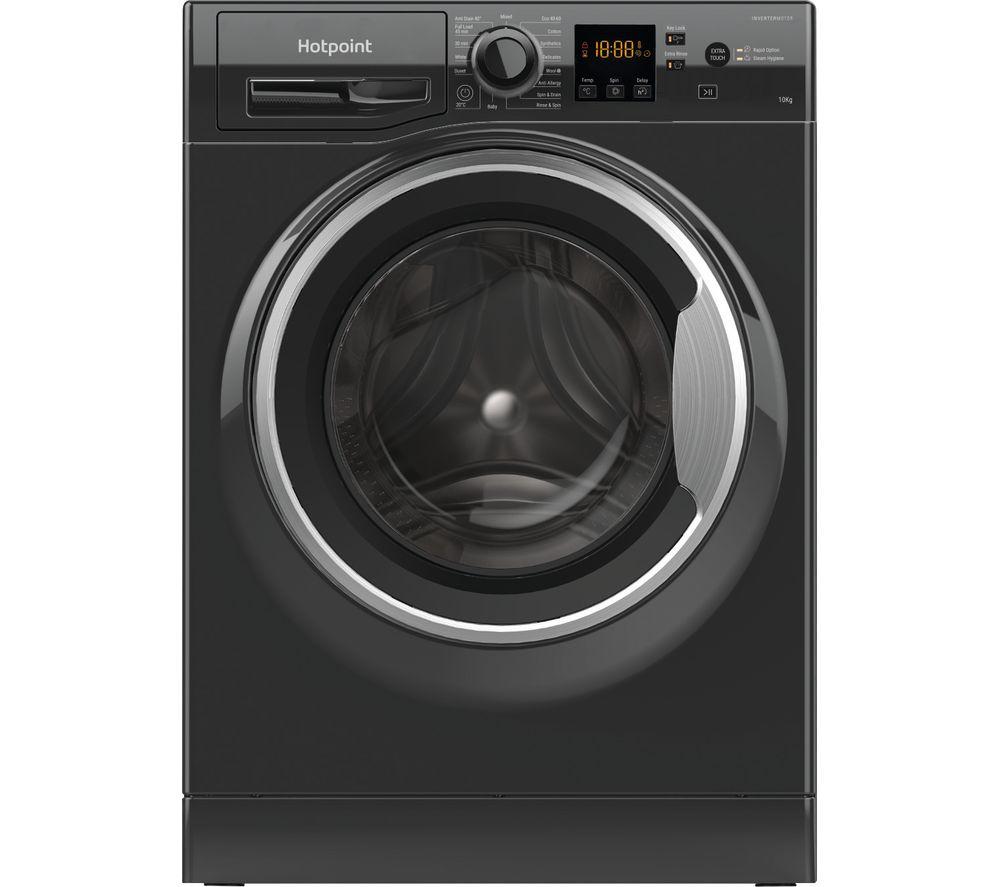 Image of HOTPOINT NSWM 1044C BS UK N 10kg 1400 Spin Washing Machine - Black