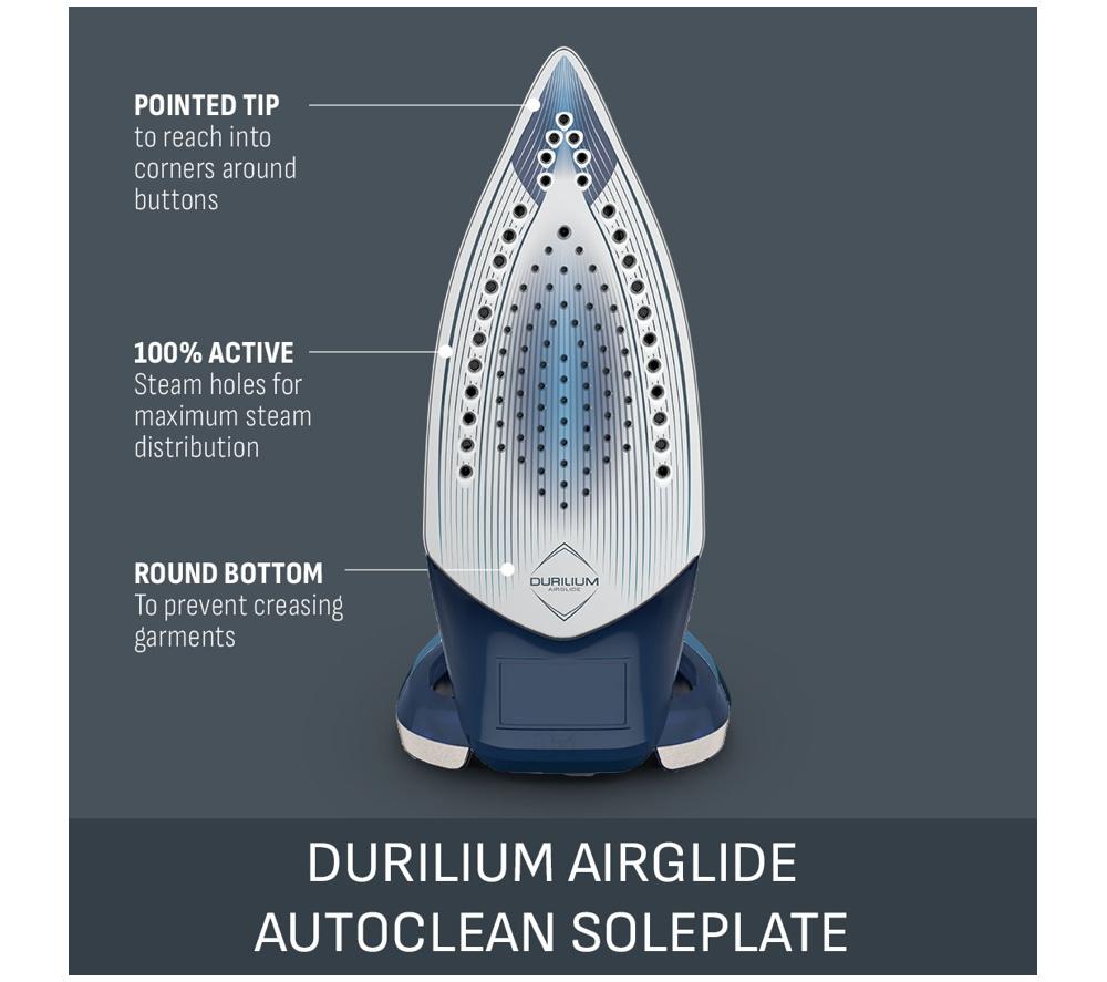 TEFAL Smart Protect Plus FV6872G0 Steam Iron &ndash; Blue & Silver image number 4 of 11