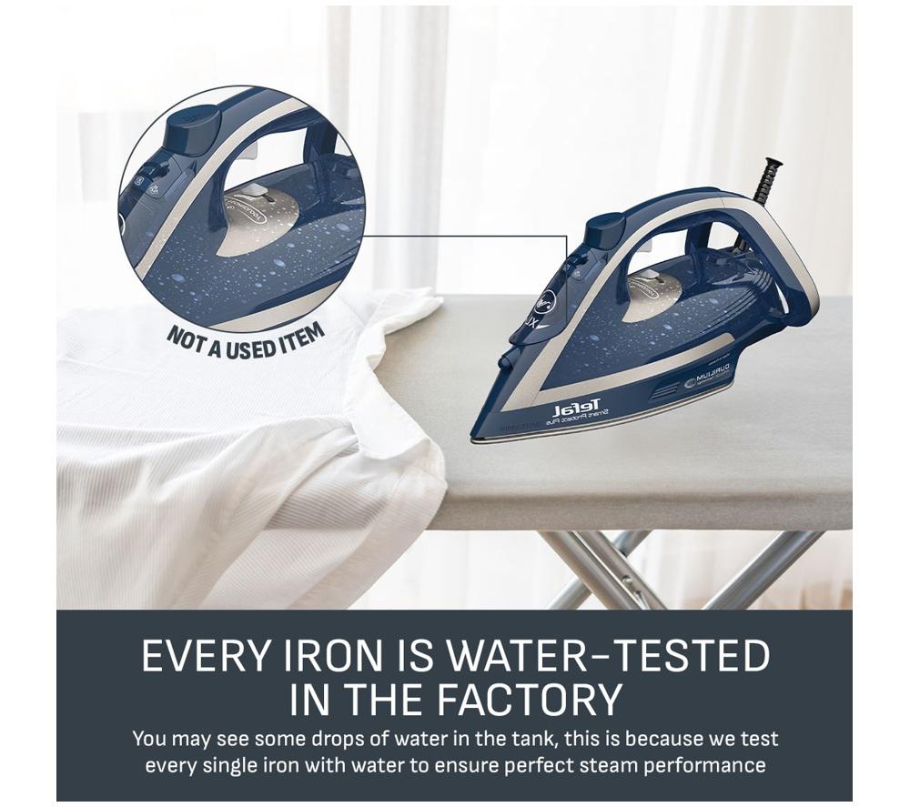 TEFAL Smart Protect Plus FV6872G0 Steam Iron &ndash; Blue & Silver image number 9 of 11