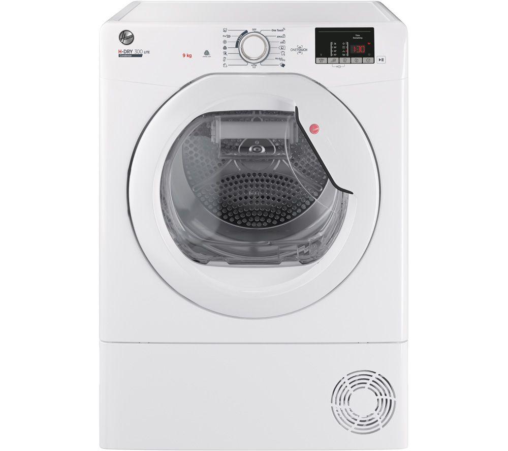 HOOVER H-Dry 300 HLE C9DE NFC 9 kg Condenser Tumble Dryer – White, White
