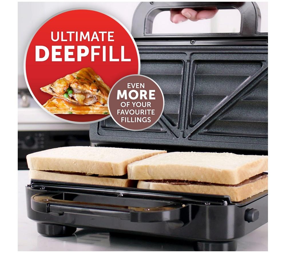 BREVILLE Ultimate Deep Fill VST082 Sandwich Toaster - Black image number 3 of 6
