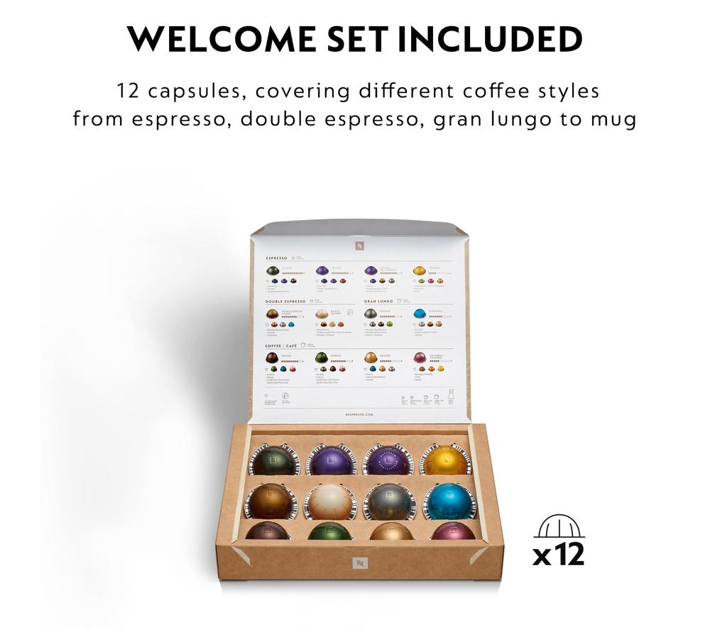 NESPRESSO by Krups Vertuo Next X910N40 Pod Coffee Machine - Black image number 5 of 9