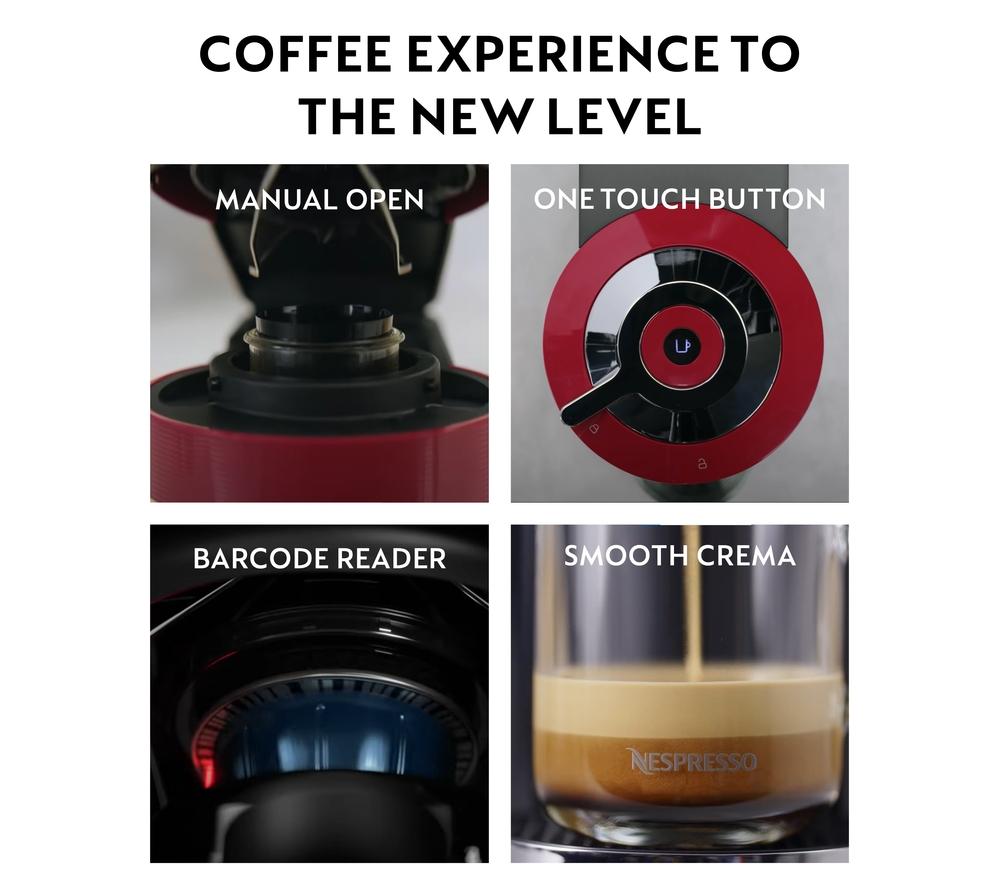 NESPRESSO by Krups Vertuo Next X910N40 Pod Coffee Machine - Black image number 7 of 9