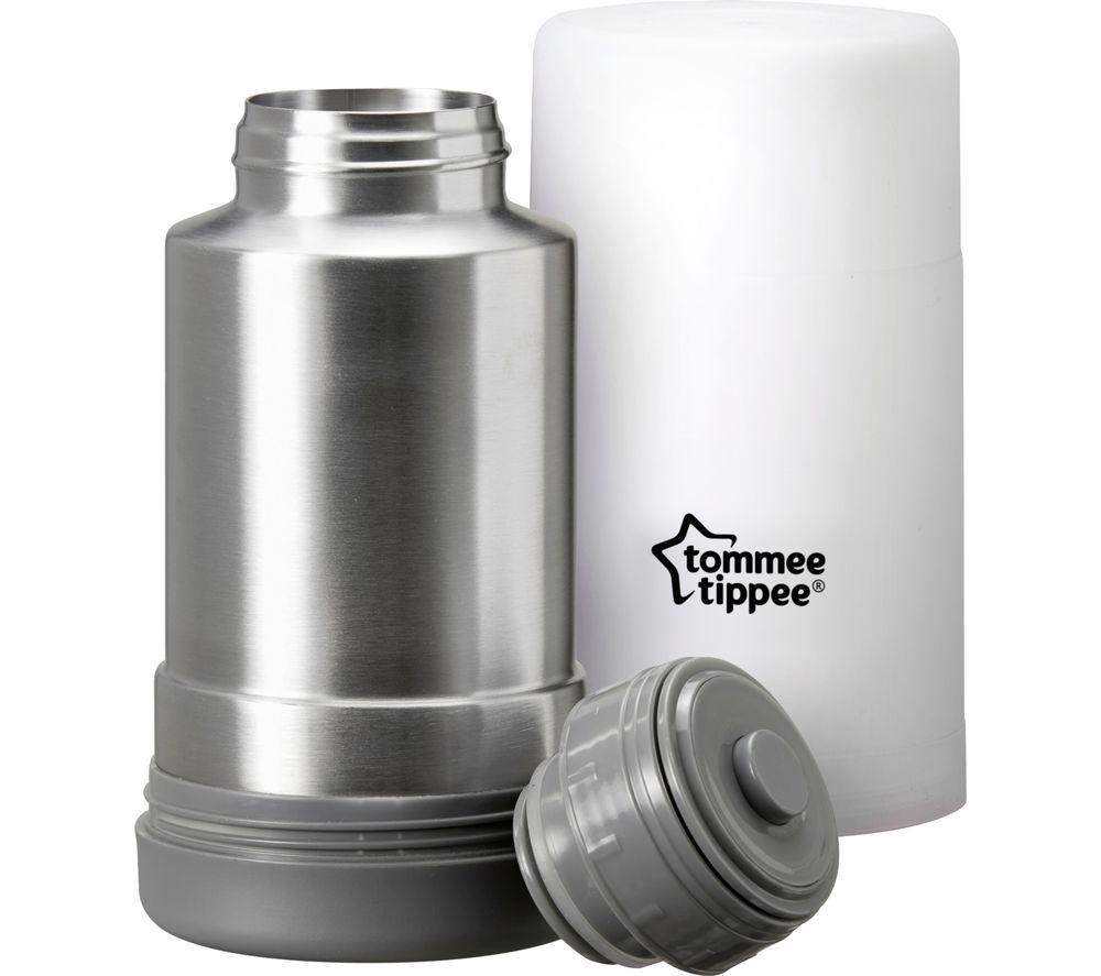 TOMMEE TIPPEE Travel Bottle & Food Warmer - Silver