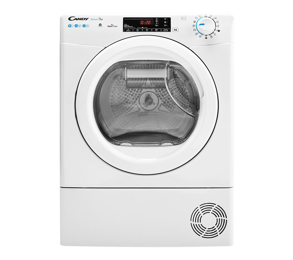 CANDY Smart Pro CSOE H9A2TE WiFi-enabled 9 kg Heat Pump Tumble Dryer – White, White