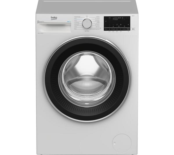 BEKO Pro IronFast RecycledTub B3W5942IW Bluetooth 9 kg 1400 Spin Washing Machine - White image number 0