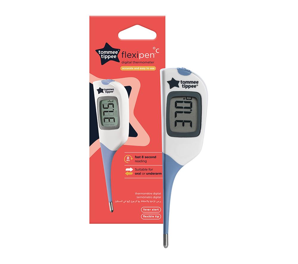 TOMMEE TIPPEE Digital 2-in-1 Pen Thermometer - White & Green