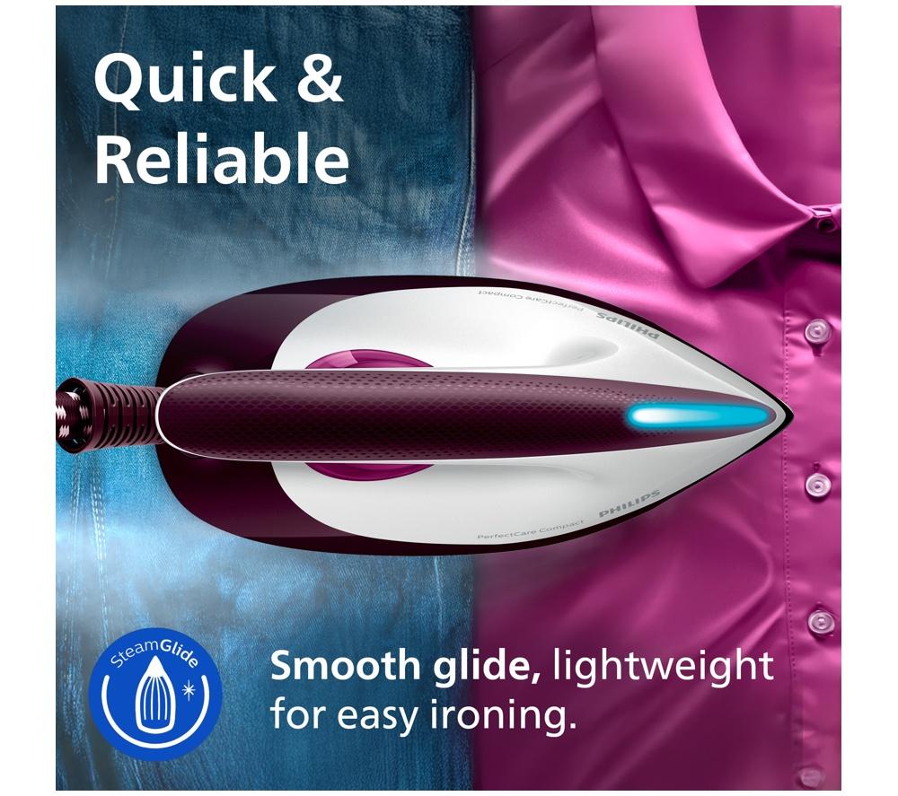 PHILIPS PerfectCare Compact GC7842/46 Steam Generator Iron - Rose image number 7 of 10