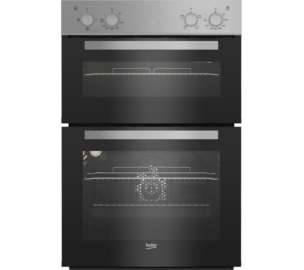 BEKO BBXDF21000S Electric Double Oven - Silver, Silver/Grey