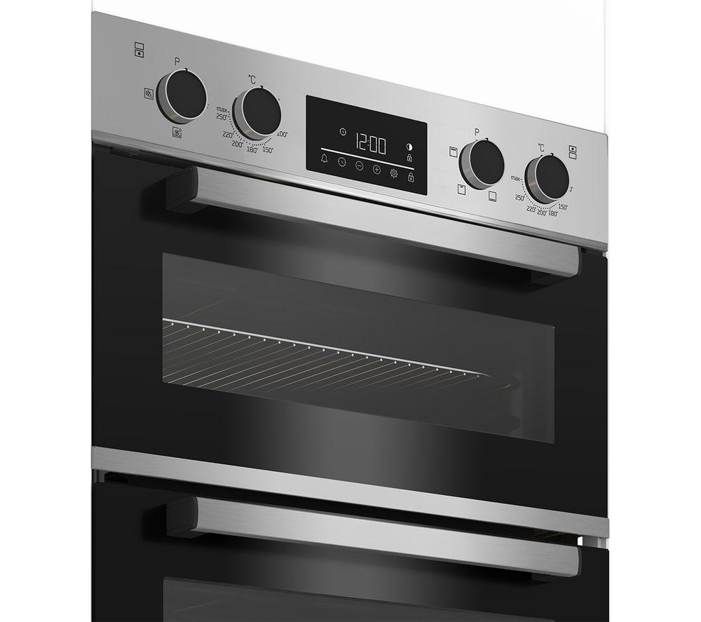 BEKO Pro RecycledNet BBXDF22300S Electric Double Oven - Silver image number 3 of 8