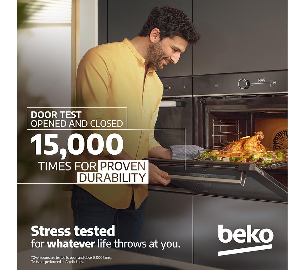 BEKO Pro RecycledNet BBXDF22300S Electric Double Oven - Silver image number 8 of 8