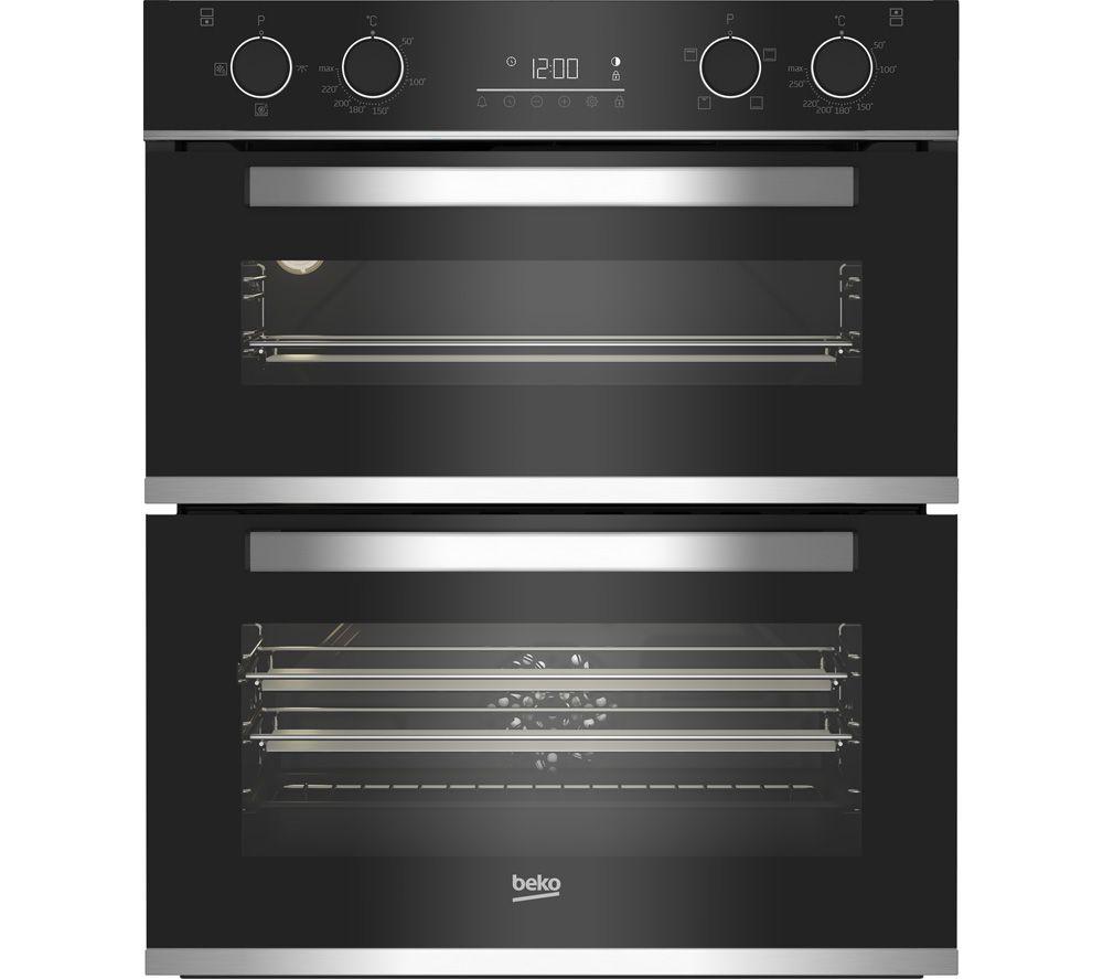 BEKO Pro RecycledNet BBXTF25300X Electric Double Oven - Stainless Steel, Stainless Steel