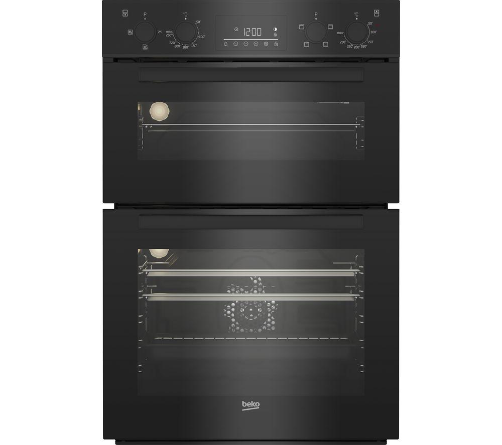 BEKO BBDF22300B Electric Double Oven - Black, Black