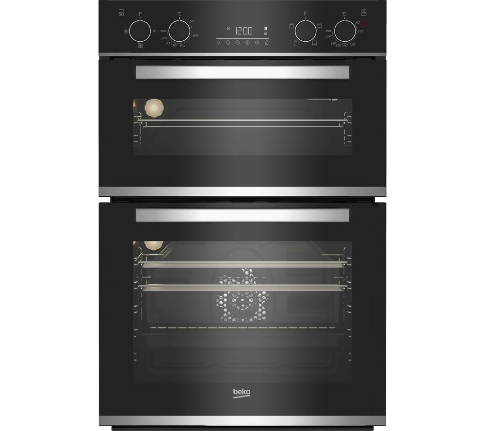 BEKO BBXDF25300X Electric Double Oven - Stainless Steel, Stainless Steel