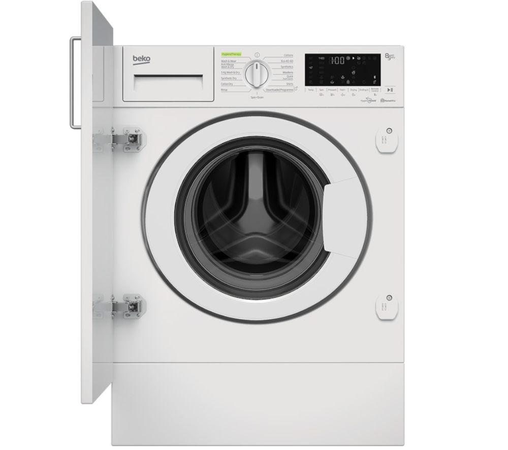 BEKO Pro RecycledTub WDIK854451 Bluetooth Integrated 8 kg Washer Dryer