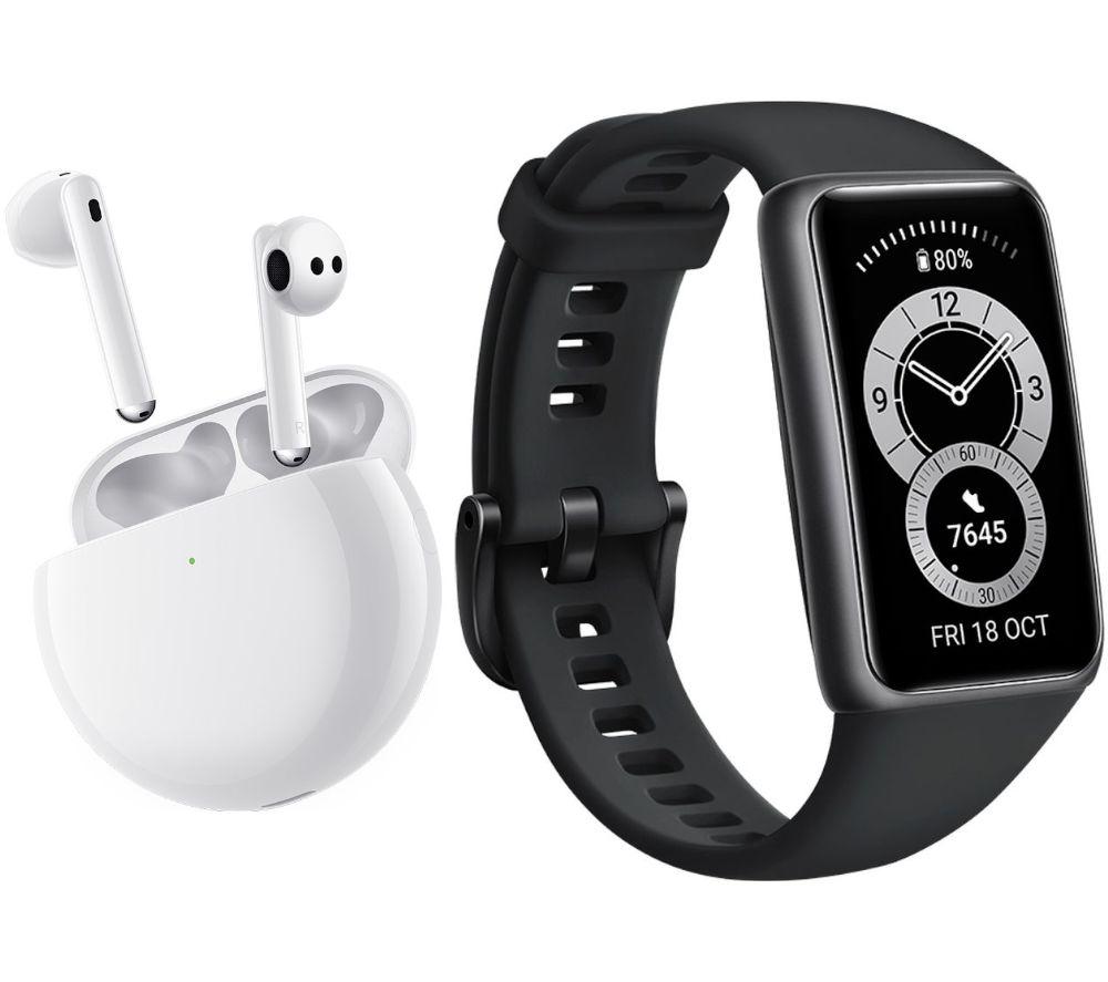 Huawei Freebuds 4 Wireless Noise-Cancelling Earphones & Band 6 Bundle review
