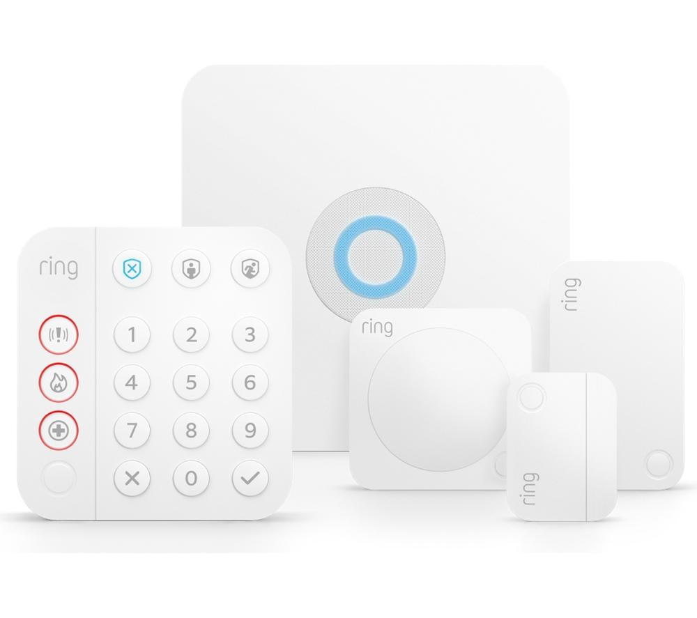 RING Alarm (2nd gen) 5 Piece Security Kit, White