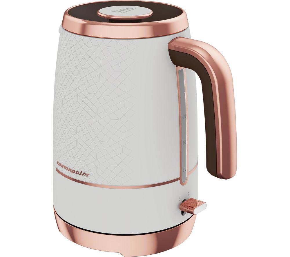 Buy BEKO Cosmopolis WKM8306W Jug Kettle White & Rose Gold Currys