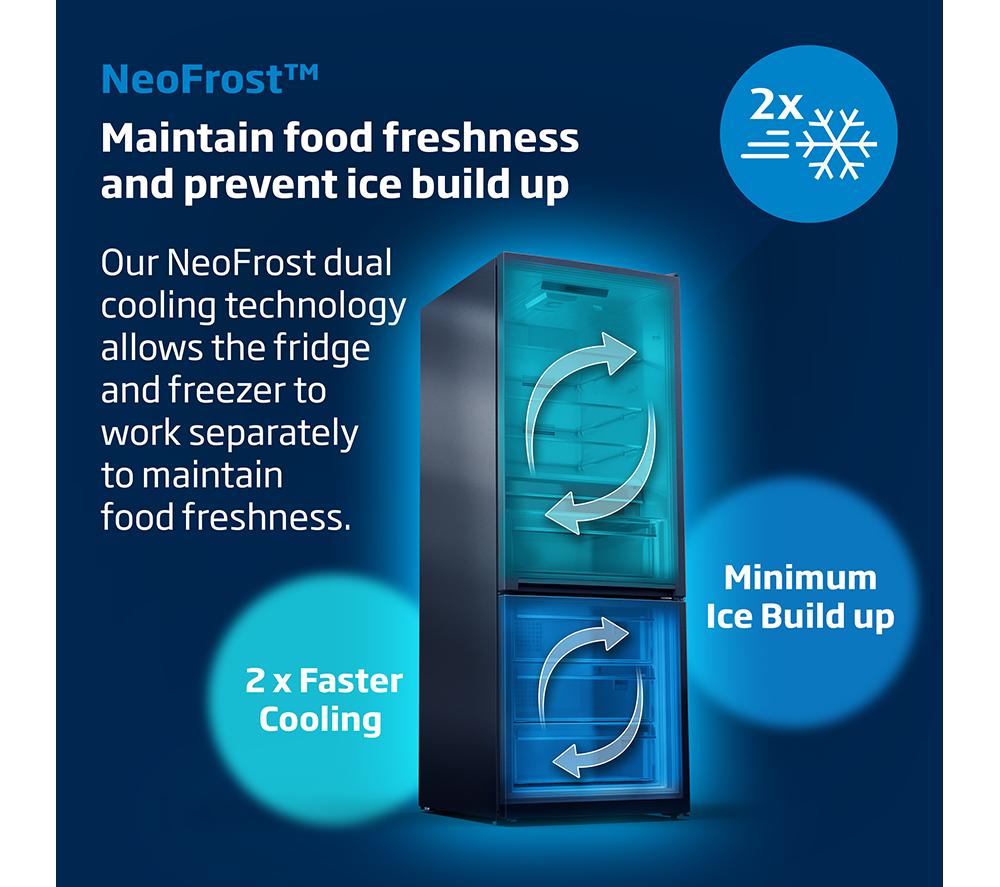 BEKO Pro HarvestFresh CNG4601DVPS 50/50 Fridge Freezer - Stainless Steel Effect image number 5 of 10