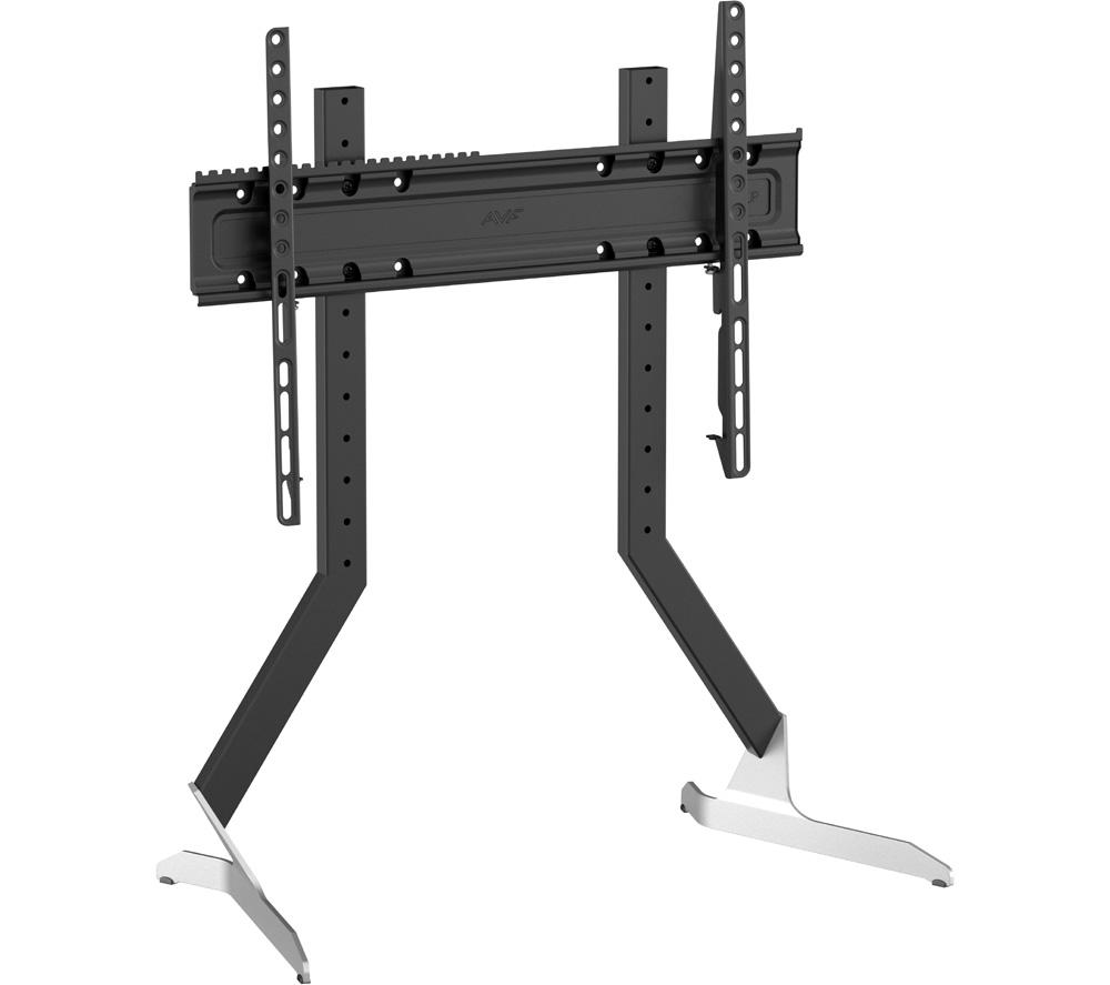 AVF QB600S 537 mm TV Stand with Bracket - Black & Silver, Silver/Grey,Black