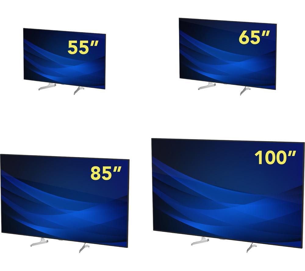 AVF 600 mm Extra Large Replacement TV Base for up to 100" TVs - Black & Silver image number 4 of 8