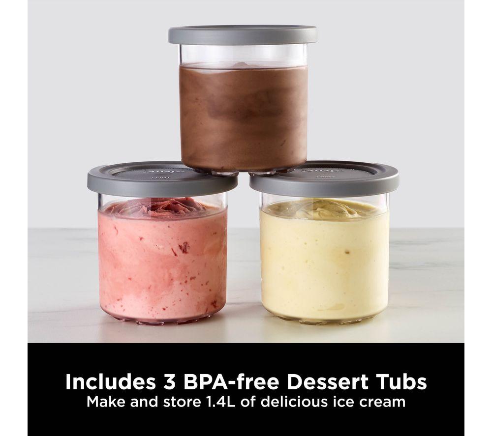 NINJA Creami NC300UK Ice Cream & Frozen Dessert Maker &ndash; Black & Silver image number 9 of 11