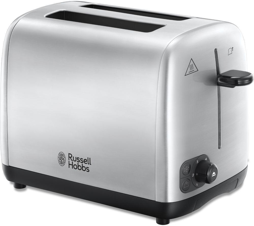RUSSELL HOBBS Stainless Steel 24081 2-Slice Toaster - Silver, Stainless Steel