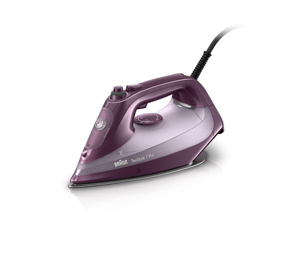 BRAUN TexStyle 7 SI7181VI Steam Iron Purple