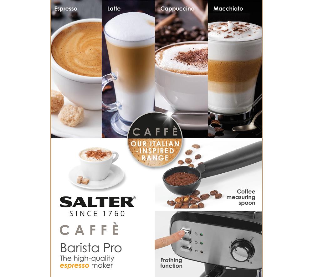 Buy SALTER Caffé Barista Pro EK4369 Coffee Machine Silver Currys
