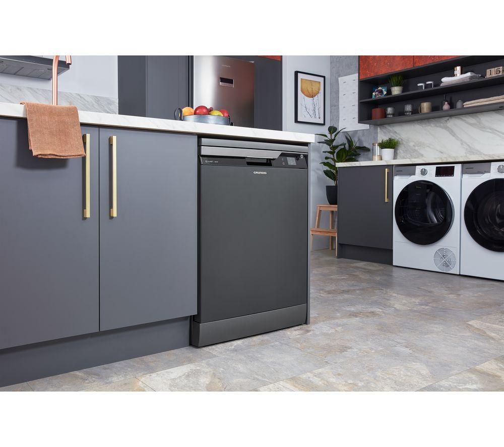 GRUNDIG GNFP5540DWA Full-size WiFi-enabled Dishwasher - Anthracite image number 7 of 10