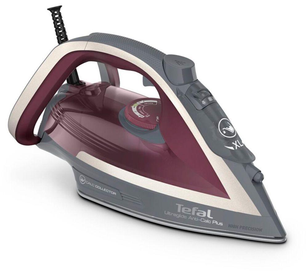 Image of TEFAL Ultraglide Anti-Scale Plus FV5872G0 Steam Iron - Grey & Purple