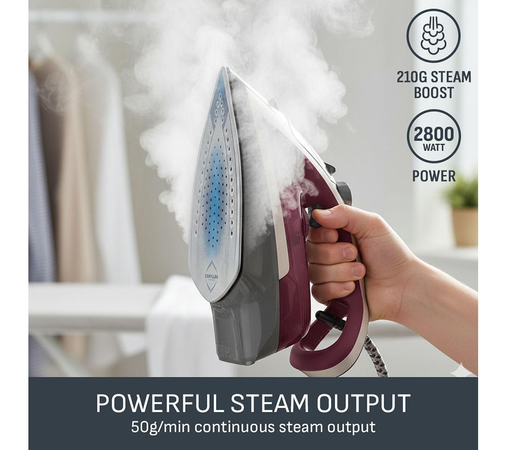 TEFAL Ultraglide Anti-Scale Plus FV5872G0 Steam Iron - Grey & Purple image number 3 of 10