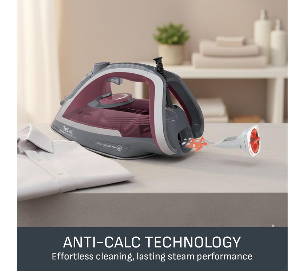 TEFAL Ultraglide Anti-Scale Plus FV5872G0 Steam Iron - Grey & Purple image number 7 of 10