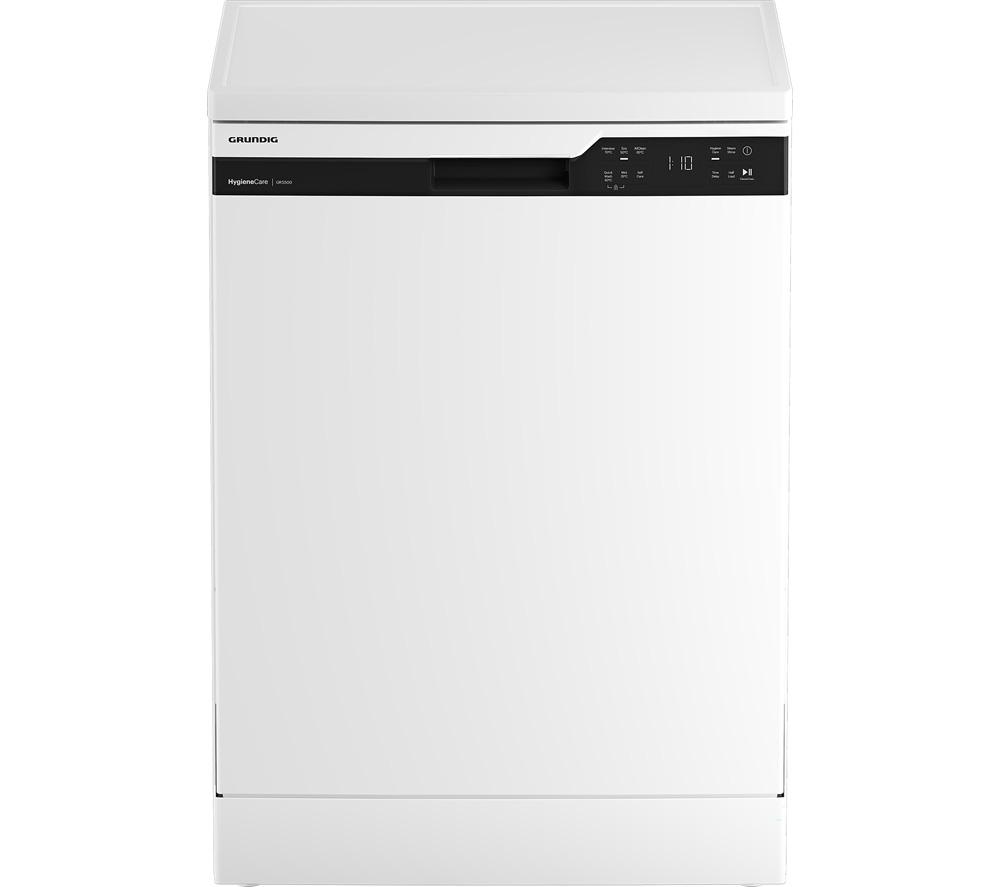 GRUNDIG GNFP3450W Full-size Dishwasher - White, White