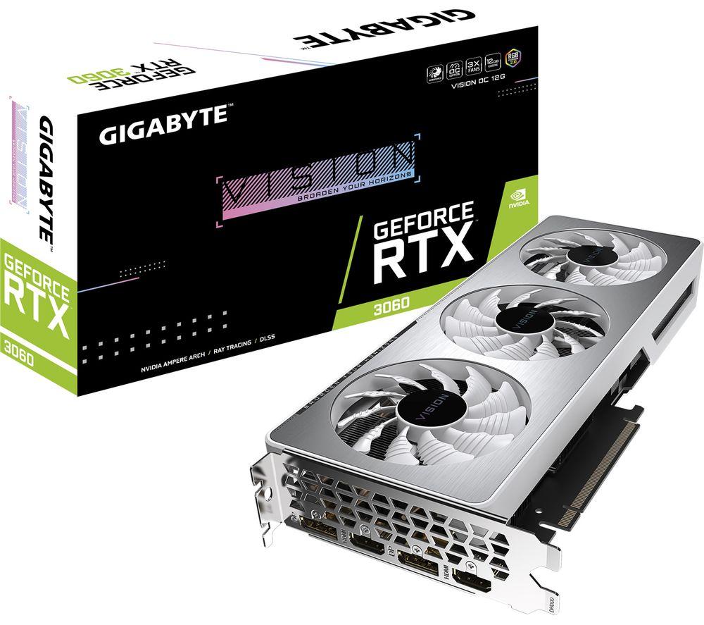 GIGABYTE GeForce RTX 3060 12 GB VISION OC V2 LHR Graphics Card image number 4 of 6