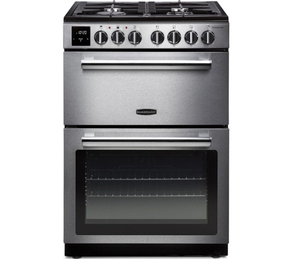 RANGEMASTER Professional Plus PROPL60DFFSS/C 60 cm Dual Fuel Cooker - Stainless Steel & Chrome, Stai