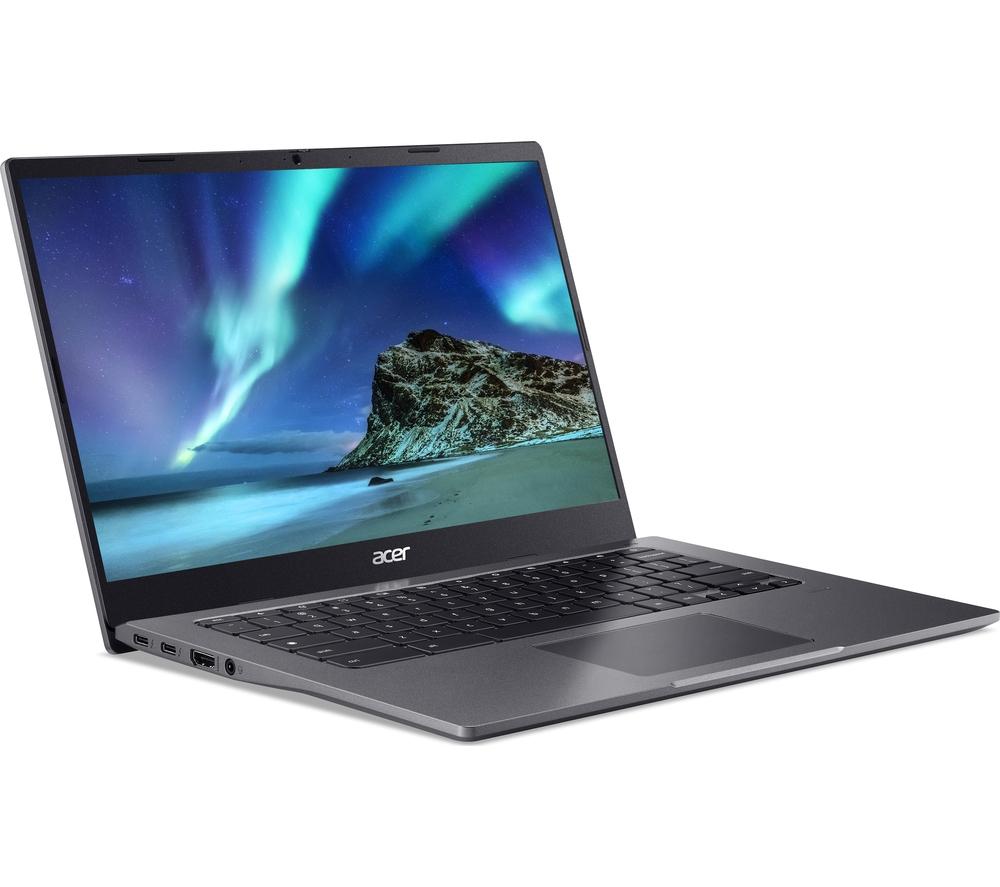 ACER 514 14 Chromebook - Intel�Pentium Gold, 128 GB SSD, Grey, Silver/Grey