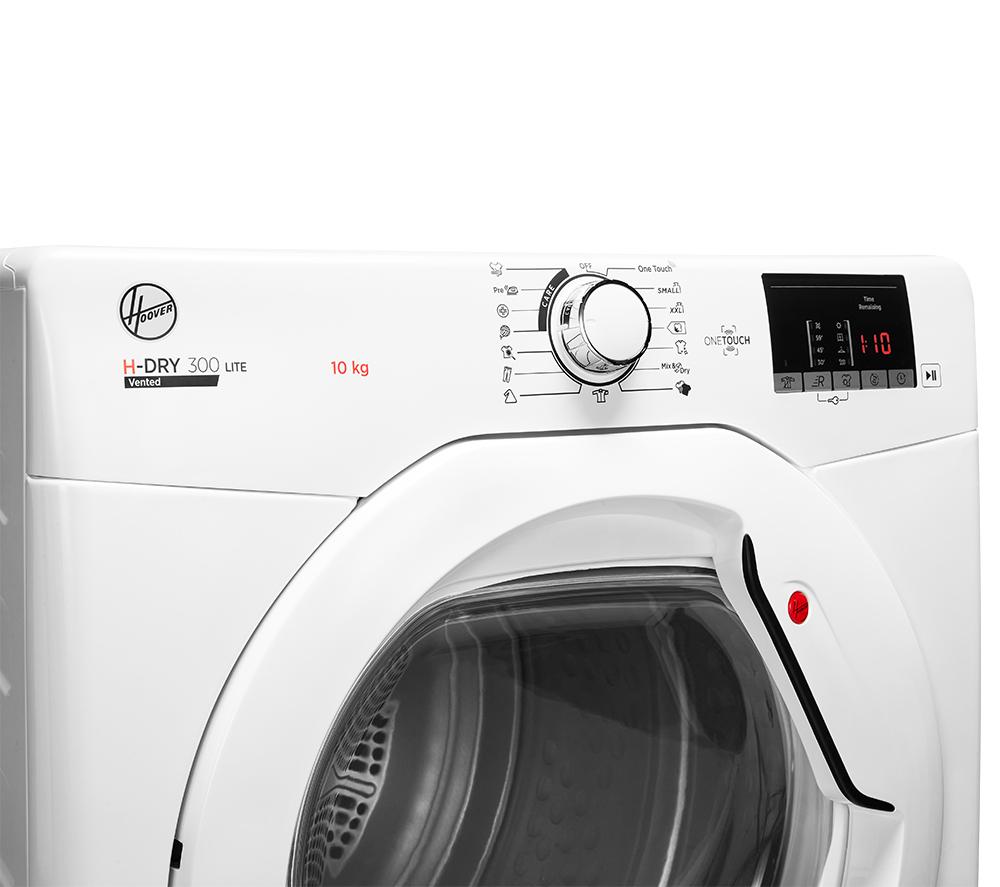 HOOVER H-Dry 300 HLE V10DG-80 10 kg Vented Tumble Dryer - White image number 5 of 7